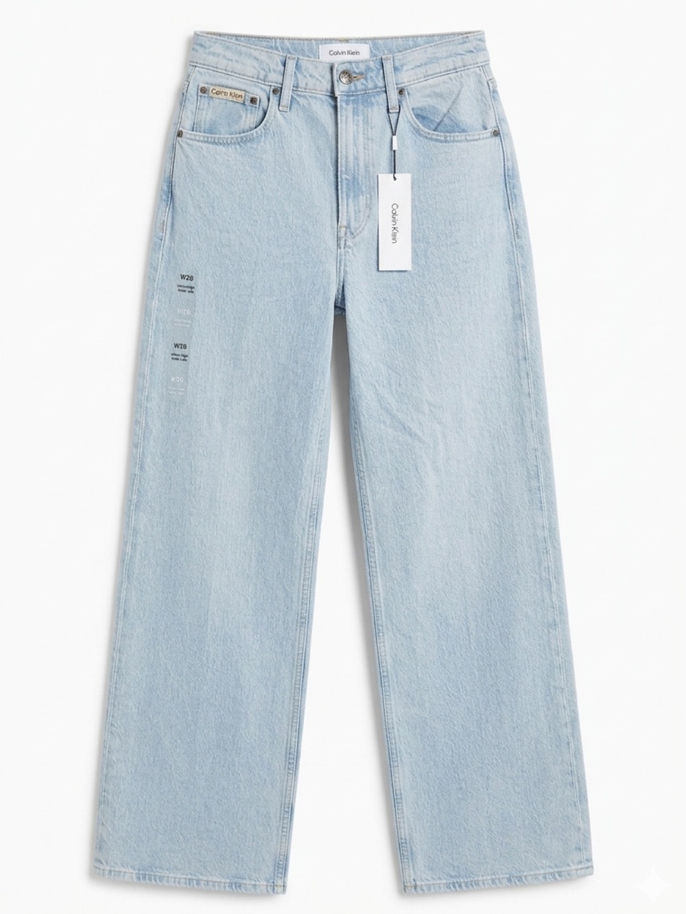 Calvin Klein Light Blue Wide-Leg Jeans